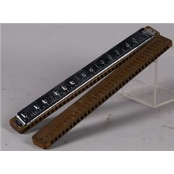 Lot Of 2 M. Hohner Chromatica Harmonicas No. 261.