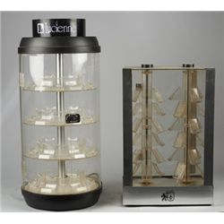 Lot Of 2 Plastic Countertop Display Cases.
