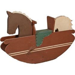 Child’s Art Modern 1940s Rocking Horse.