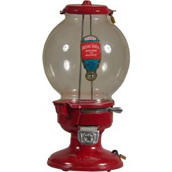 1 Cent Columbus Model A Red Cast-Iron Vending Machine.