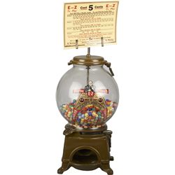 5 Cent Ad-Lee Novelty Co. E-Z Countertop Gumball.