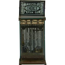 5 Cent Automatic Clerk Co. Mansfield Pepsin Gum Vending