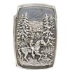 Image 1 : Ornate Sterling Silver Embossed Cowboy Match Safe.