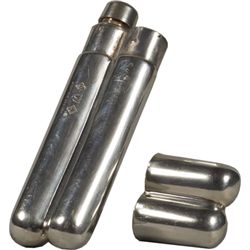 British Silver Pewter Cigar Holder Flask.