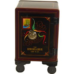 Restored Victor Personal Safe w/Original Artwork.