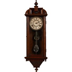 Waterbury Walnut Pendulum Wall Clock.