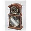 Image 2 : Antique Ithaca Double Dial Walnut Calendar Clock.