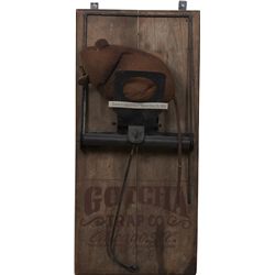 Large Oversized Gotcha Trap Co. Advertising Display.