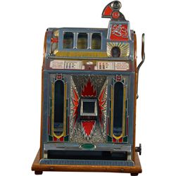 5 Cent Mills Novelty Jackpot Front Vendor Gooseneck.