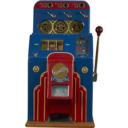 5/10/25 Cent Jennings Tri-Plex Countertop Slot Machine.