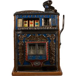 5 Cent Watling Treasury Twin Jackpot Blue Gooseneck.
