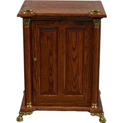 Wide Wooden Clawfoot Slot Machine Stand.
