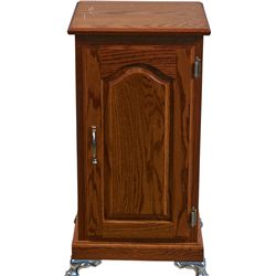 Wooden Clawfoot Slot Machine Stand.