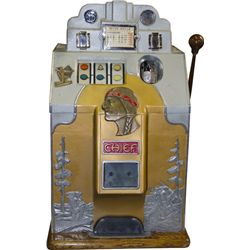 $1 O.D. Jennings Chief Escalator Bell Slot Machine.