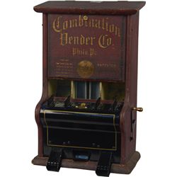 1 Cent Combination Vender Co. 4-Column Vending Machine.
