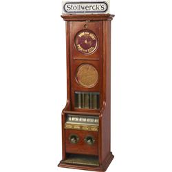 1 Cent Stollwerck 4-Column Plunger Vending Machine.