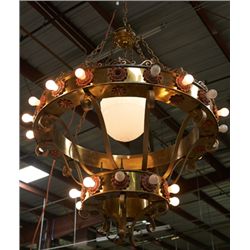 Large Ornate 31-Bulb Hanging Chandelier.