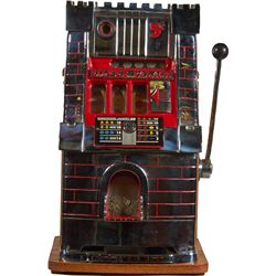 5 Cent Mills Novelty Silver Palace “Drawbridge” Slot.