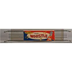 “Thirsty? Just Whistle” Metal Screen Door Push w/ Sign.