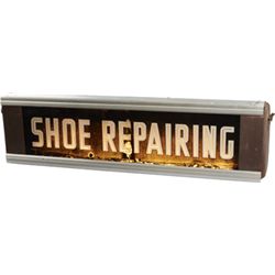 Shoe Repairing Single-Sided Light-Up Glass Hanging Sign