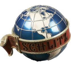 Schlitz Beer Light-Up Plastic Globe Advertisement Sign.