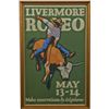 Image 1 : Livermore Rodeo Advertising Poster In Gold Frame.