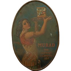 Murad Cigarettes Tin Serving Tray.