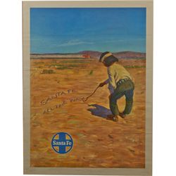 Original Santa Fe Railway “Santa Fe All The Way” Travel