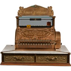 National Cash Register Brass Saloon Model 47 1/2-2-2.