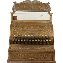 Early National Cash Register Brass Countertop Model 47.