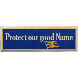 WWII Era Goodyear Hanging Tin Advertising Sign.