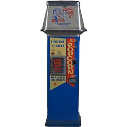5 & 10 Cent Gold Medal Automatic Popcorn Floor Vending.