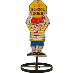 “Slow School Zone” Colorful Double-Sided Sign.