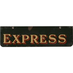 Express Metal Railroad Sign.