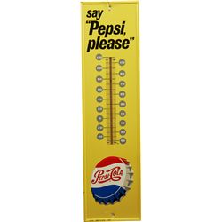 Pepsi Cola “Say Pepsi, Please” Embossed Self-Framed Tin