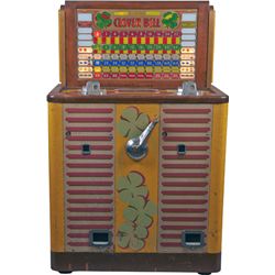 25 Cent Bally MFG. Clover Bell Floor Console Slot.