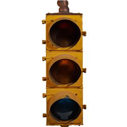 Eagle Signal Corp. Hanging 3-Light Stoplight Traffic.