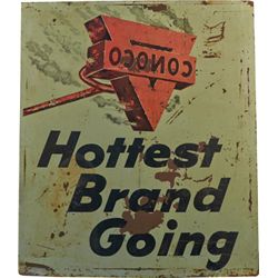 Oil-Plate With Super Motor Oil Double-Sided Sign.