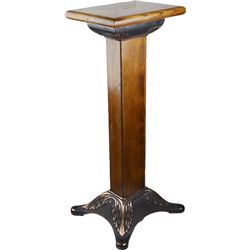 Slot Machine Pedestal Stand w/Decorative Cast Iron Base