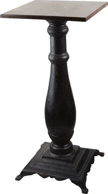 Slot Machine Pedestal Stand W Black Cast Iron Base