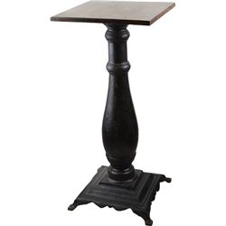 Slot Machine Pedestal Stand w/Black Cast Iron Base.