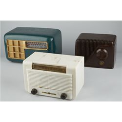 Lot Of 3  Vintage Misc. Table Top Plastic Radios.