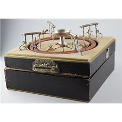 “Jeu de Course” Tabletop Horserace Game In Case.