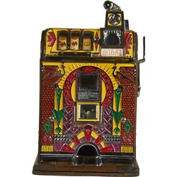 5 Cent O.D. Jennings “Peacock” Victoria Silent Slot.