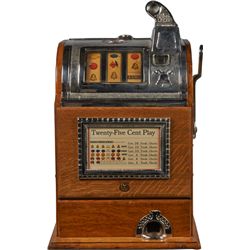 25 Cent Jennings Gooseneck 3-Reel Slot Machine.