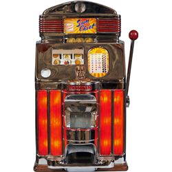 Silver Dollar Jennings Sun Chief Lighted Slot Machine.