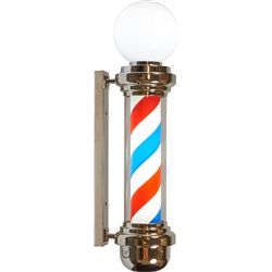 Wall Mount Barber Pole Trade Sign Approx. 32”.