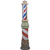 Image 1 : Outdoor Floor Model Barber Pole Trade Sign, Light-Up.