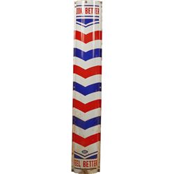 Look Better Porcelain Barber Shop Sign.