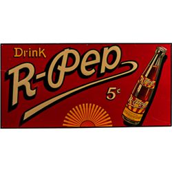 R-Pep Embossed Tin Advertisement Sign.